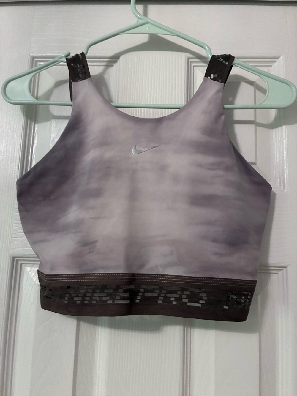 Nike Pro Purple Tie-Dye Sports Top Size S